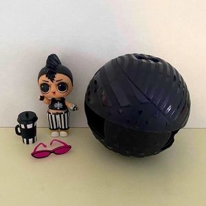 LOL Surprise! Nightfall Boy Doll Series 1 Black & White Doll with Mohawk